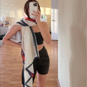 Silk scarf - with print design